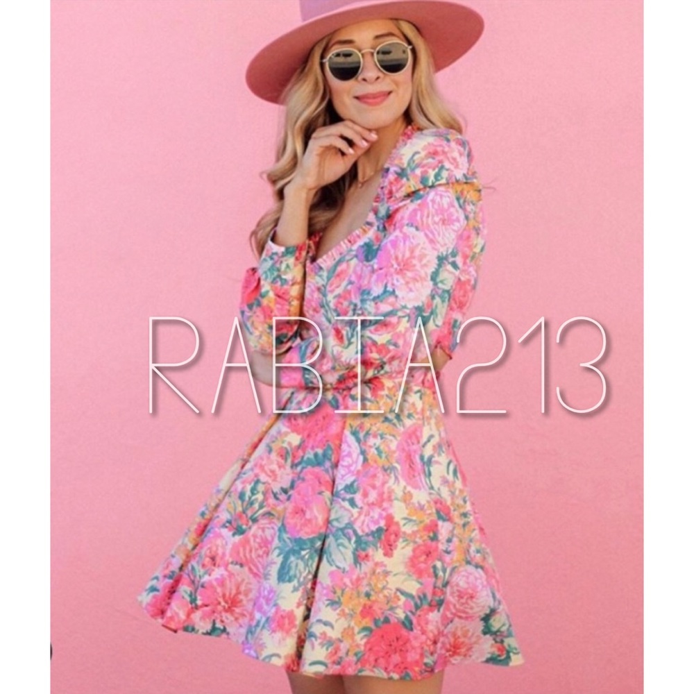 LAST 1! FLORAL PRINT MINI SKIRT - Picture 6 of 14